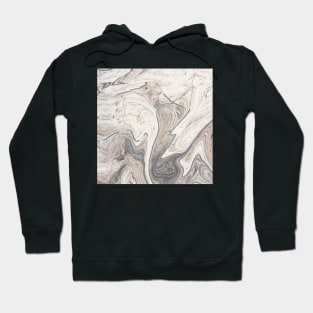 Modern Swirl Grey & Ivory Sand Design Hoodie